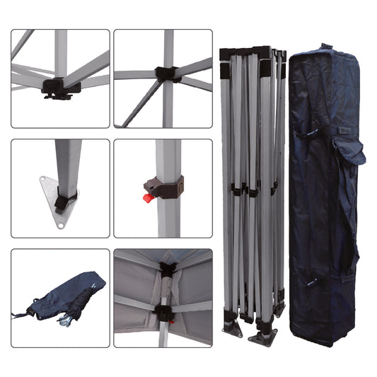 10x10ft 40mm hexagonal aluminum alloy frame, complete with a wheel bag. Ships directly from our USA warehouse