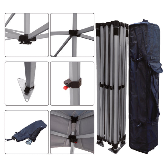 10x15ft 40mm hexagonal aluminum alloy frame, complete with a wheel bag. Ships directly from our USA warehouse