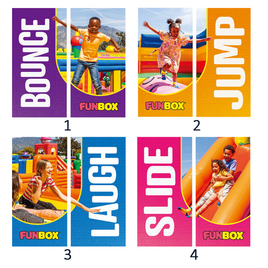 Funbox 2x4ft Double-Sided Light Pole Flags